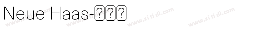 Neue Haas字体转换